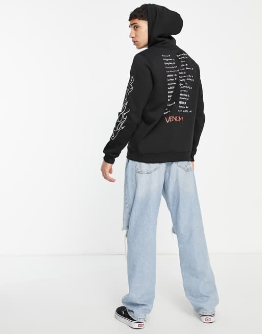 Bolongaro Trevor – Kapuzenpullover mit Rücken-Print in Schwarz