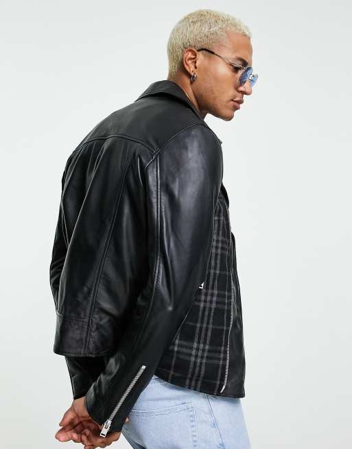 Callahan leather hotsell biker jacket