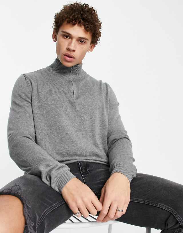 Bolongaro Trevor knit half zip sweater