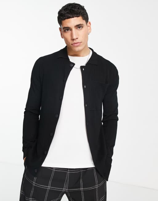 Bolongaro Trevor knitted button through overshirt