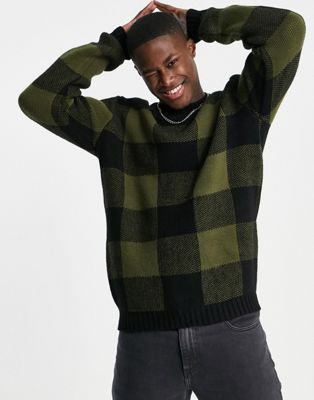 Bolongaro Trevor knitted check jumper