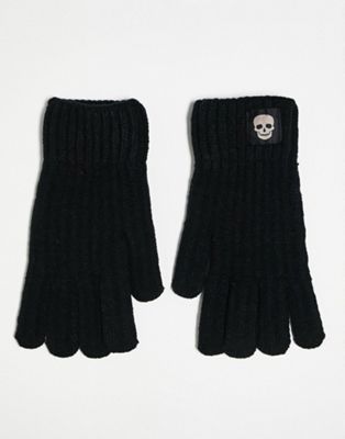 Bolongaro Trevor knitted gloves in black