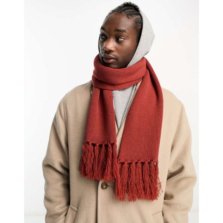 Mens red sale cashmere scarf