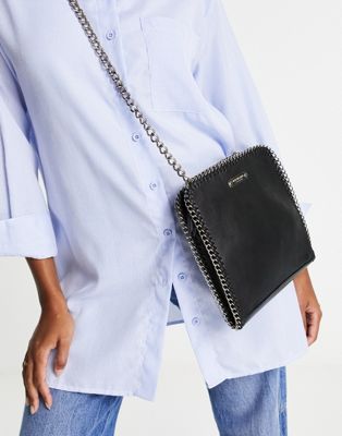 Bolongaro Trevor leather chain detail shoulder bag in black - Click1Get2 Black Friday