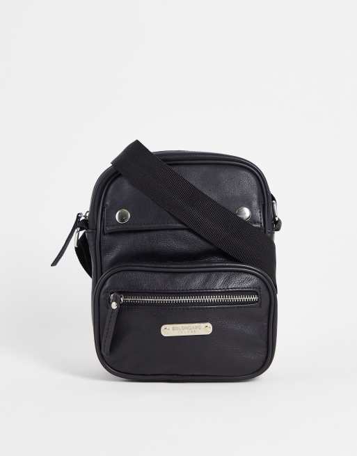 Bolongaro Trevor leather crossbody bag in black | ASOS