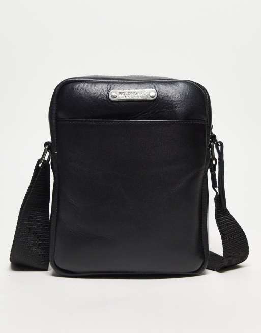 Bolongaro Trevor leather skull crossbody bag in black | ASOS