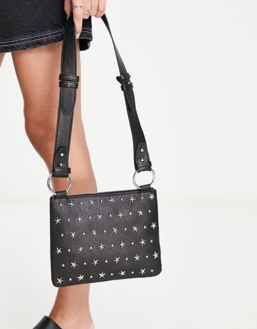 Bolongaro Trevor leather star studded bag in black