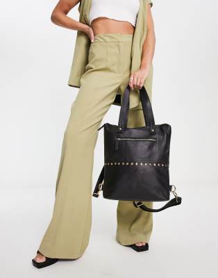 Bolongaro Trevor leather stud detail tote in black - Click1Get2 Price Drop