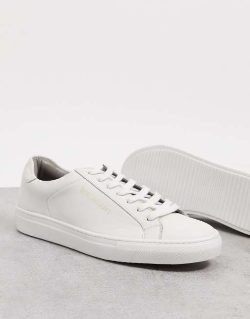 Asos white sale leather trainers