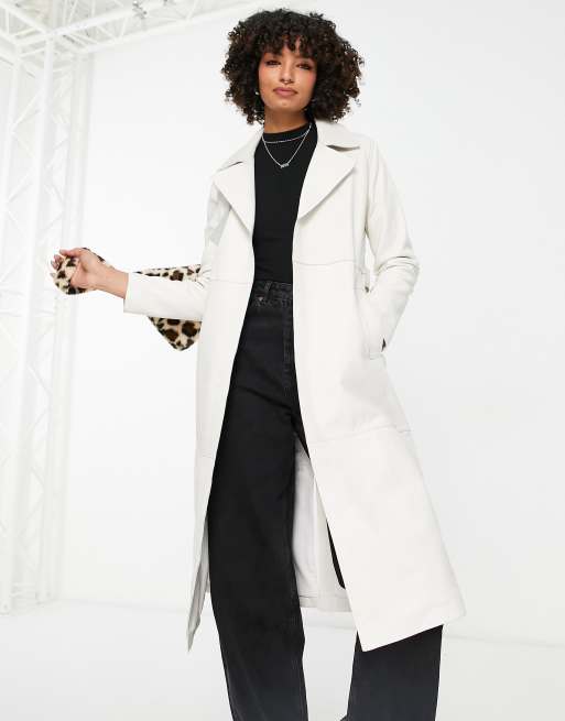 Asos white trench coat best sale