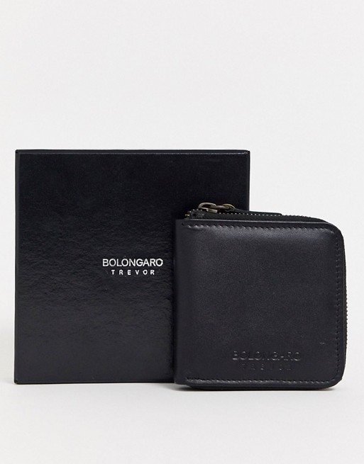 Bolongaro Trevor leather zip around wallet