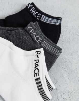 Bolongaro Trevor Bolongaro Trevor lick my pace trainer socks in 3 pack-Multi