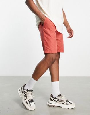 Bolongaro Trevor linen shorts in rust
