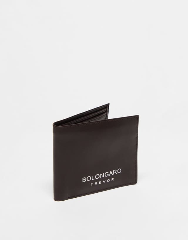 Bolongaro Trevor logo wallet in brown