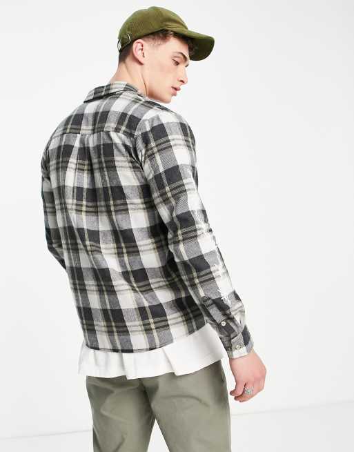 Bolongaro Trevor long sleeve check shirt in brown