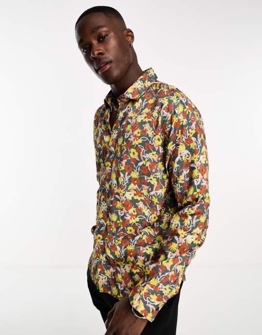 Bolongaro Trevor long sleeve floral shirt in multi | ASOS