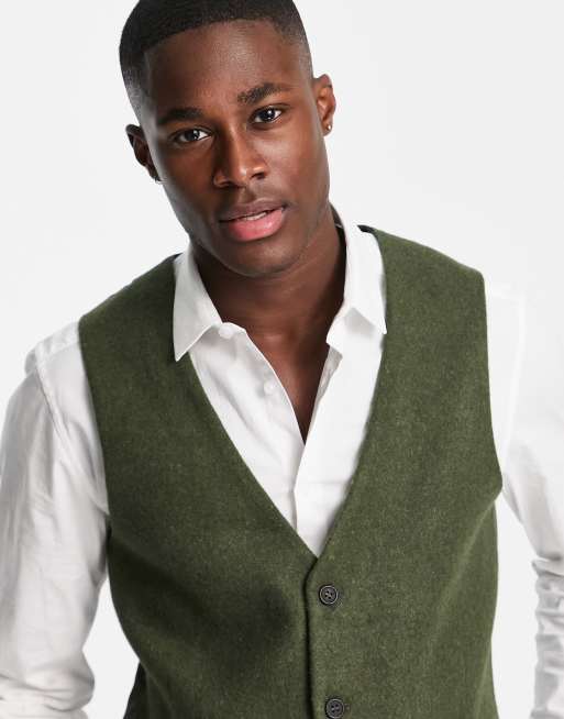 Bolongaro Trevor loose fit wool blend waistcoat, 3 of 4