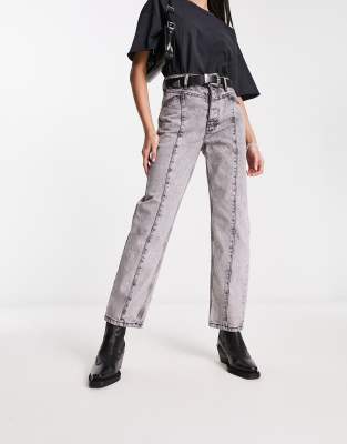 Bolongaro Trevor - Madonna - Jeans in Grau mit hohem Bund