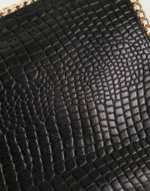 Zippy Wallet XL Semi matte alligator Black