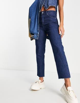 Bolongaro Trevor Montana high rise straight leg jeans in indigo - ASOS Price Checker