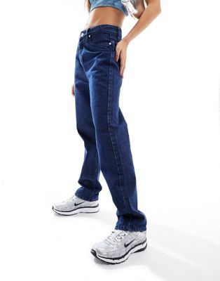 Bolongaro Trevor Montanna straight leg jeans in dark blue - ASOS Price Checker