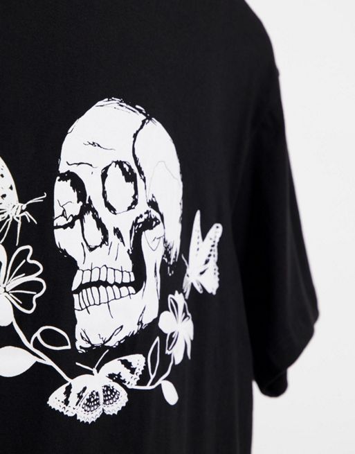 Bolongaro Trevor moth skull t-shirt | ASOS