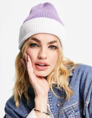 Bolongaro Trevor ombre beanie hat in lilac