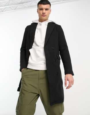 Bolongaro Trevor overcoat in black