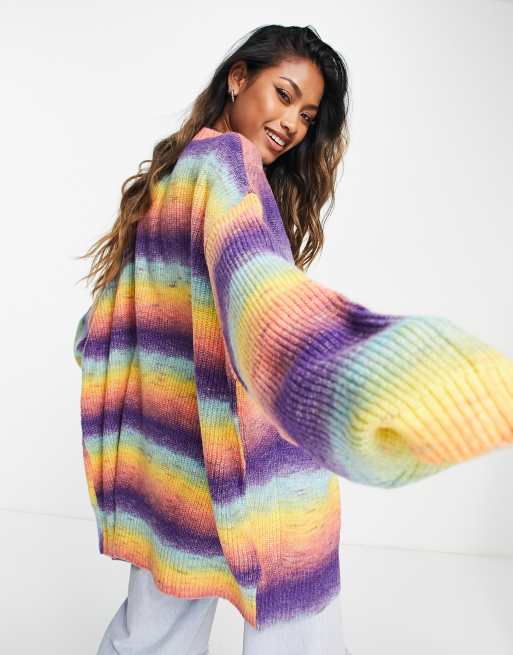 Asos rainbow cardigan sale