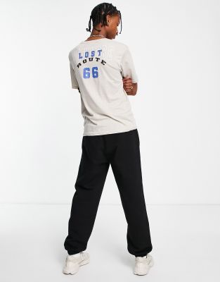 Bolongaro Trevor oversized t-shirt with back print in stone - ASOS Price Checker