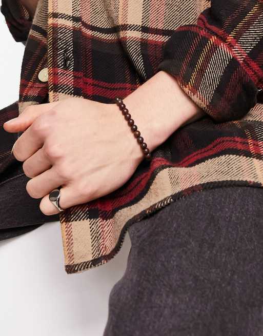 Bolongaro Trevor – Perlenarmband in Dunkelbraun
