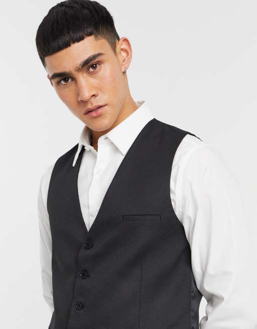 Asos on sale black waistcoat