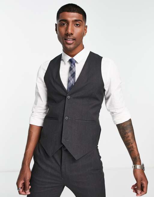 Plain black store waistcoat