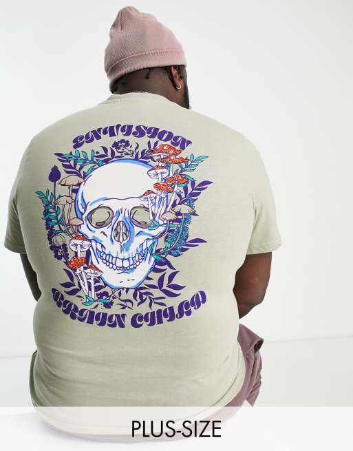Bolongaro Trevor Plus back printed t-shirt in sage