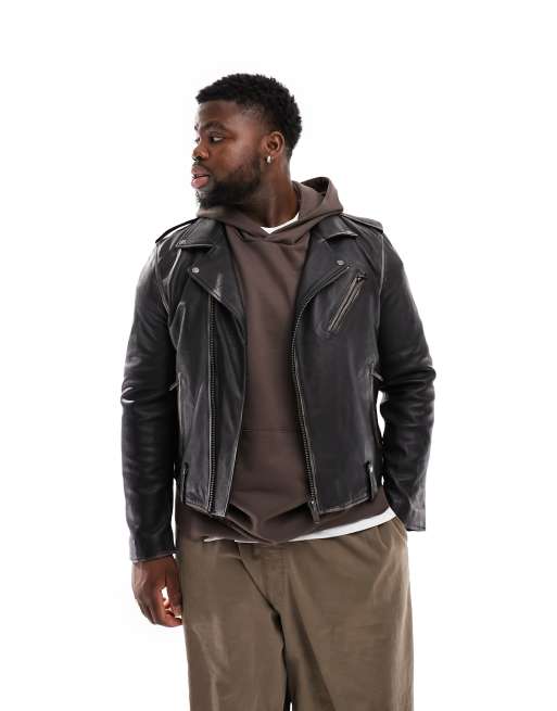 Bolongaro trevor leather jacket mens best sale