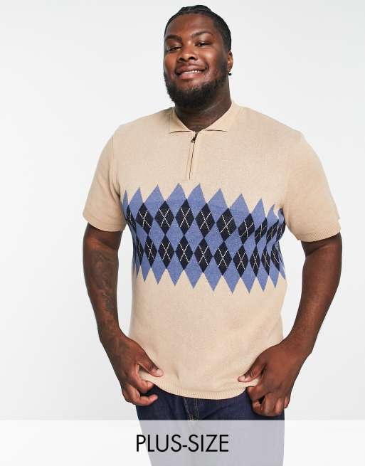 Bolongaro Trevor Plus knit polo in gray