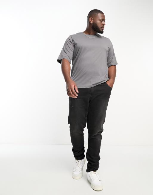 Bolongaro Trevor PLUS oversized t-shirt with back print in grey, 2 of 4