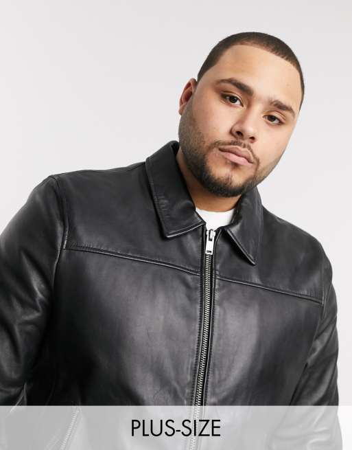 Asos plus outlet size leather jacket