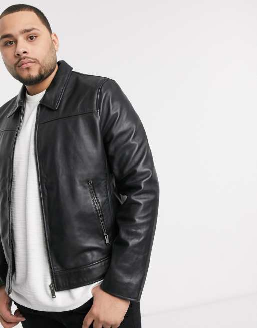 Bolongaro trevor slim fit leather jacket sale