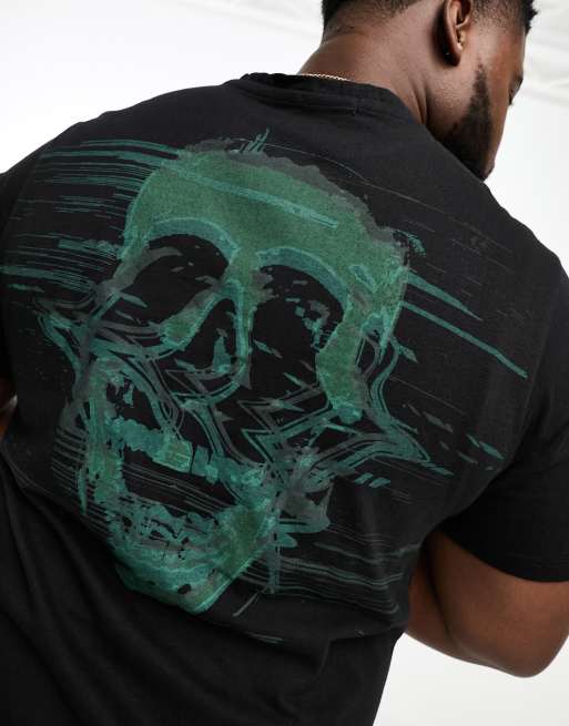 Bolongaro Trevor Plus - T-shirt met statische schedelprint in zwart