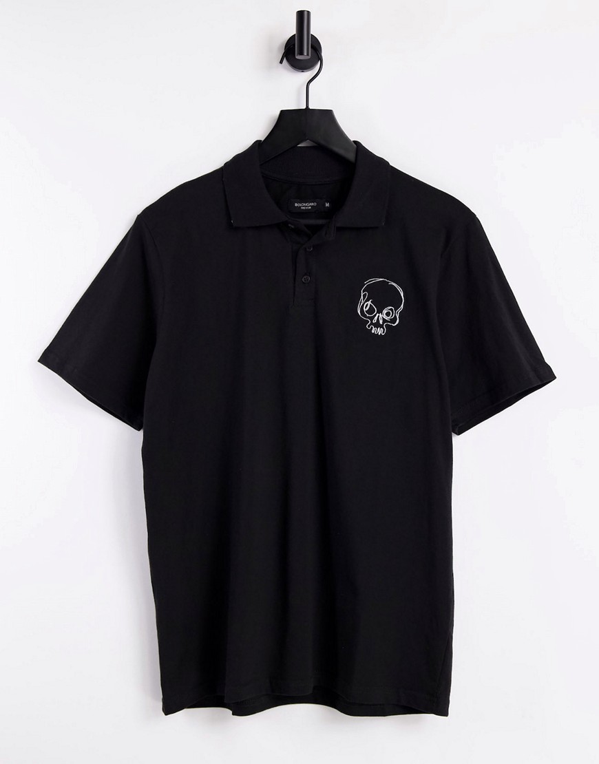 Bolongaro Trevor printed polo shirt-Black