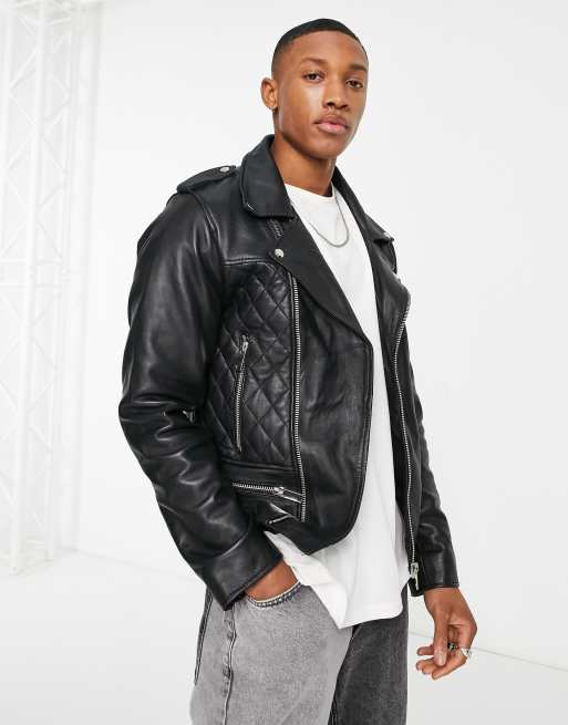 Bolongaro Trevor Rayland biker leather jacket