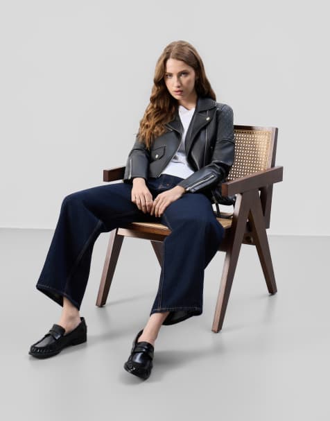 Bolongaro Trevor Real leather amora biker jacket in black - view 1