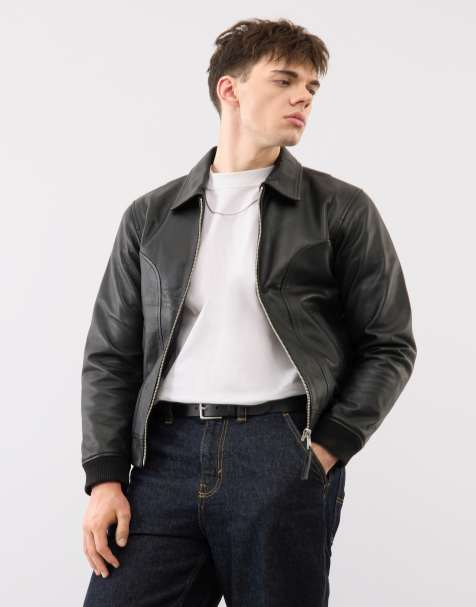 Bolongaro Trevor Real Leather Beckett Jacket in Black - view 1