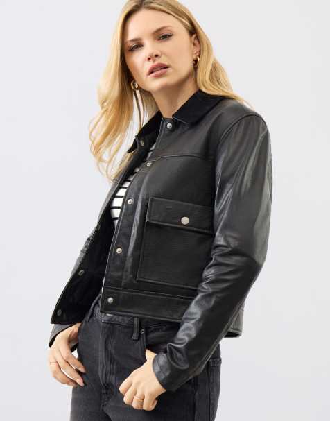 Bolongaro Trevor Real leather caris trucker in black grain - view 1