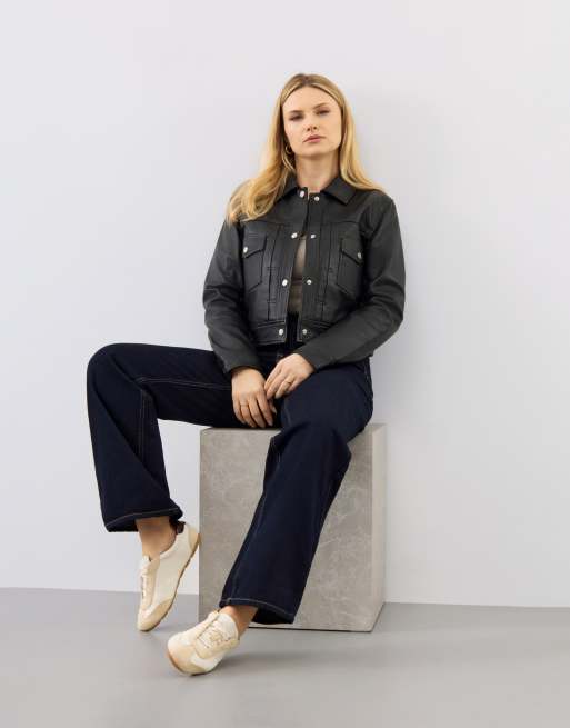 Bolongaro Trevor Real leather lexi trucker in black, 3 of 4