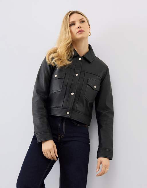 Bolongaro Trevor Real leather lexi trucker in black, 4 of 4