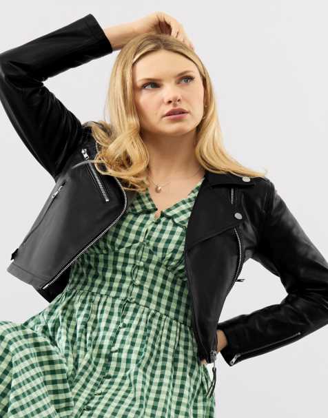 Bolongaro Trevor Real leather wren biker in black - view 1