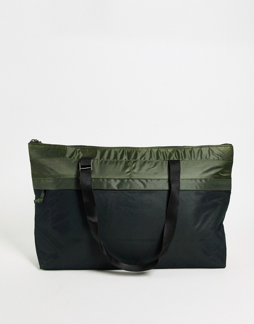 Bolongaro Trevor – Reisetasche aus Nylon mit Netztasche-Grün