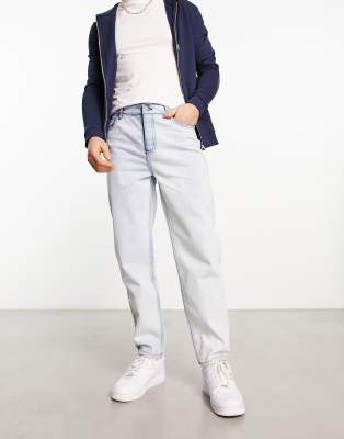 Bolongaro Trevor relaxed tapered jeans in light blue